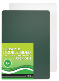 A4 Unframed Double Sided Chalkboard & Whiteboard