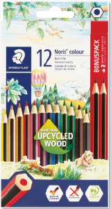 Noris Club Colouring Pencils 12's PLUS 2 HB Pencils